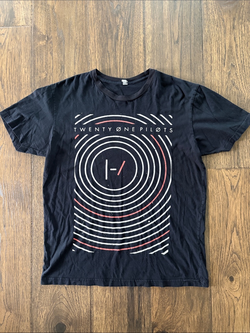 Twenty One Pilots Tee Shirt~ Blurry Face Concert Tour Unisex Black Tee LARGE